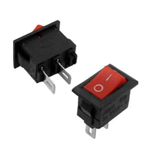 ON/OFF Red Switch 2 Pins KCD1-11 Dim:15*10mm